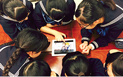 【CSRレポート】神奈川県の鎌倉女学院中学校で生徒の皆さんを対象とした情報モラル啓発アプリ授業を行いました